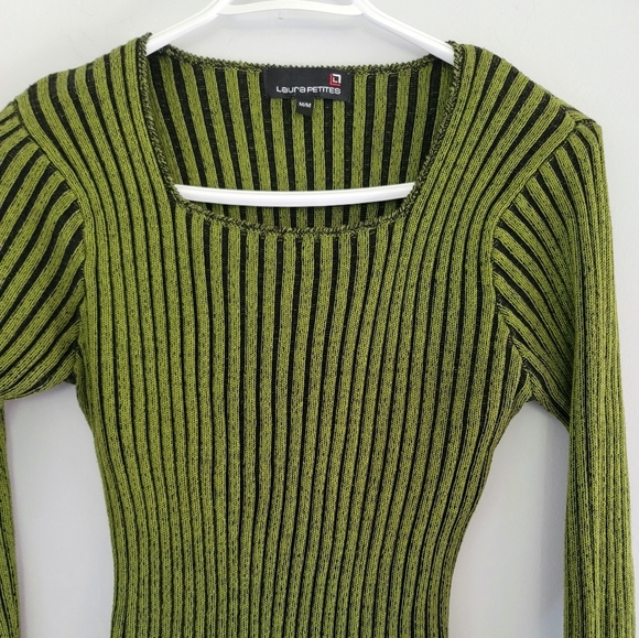 Laura Petites Women's Knitted Rib Sweater Size M - Picture 3 of 7